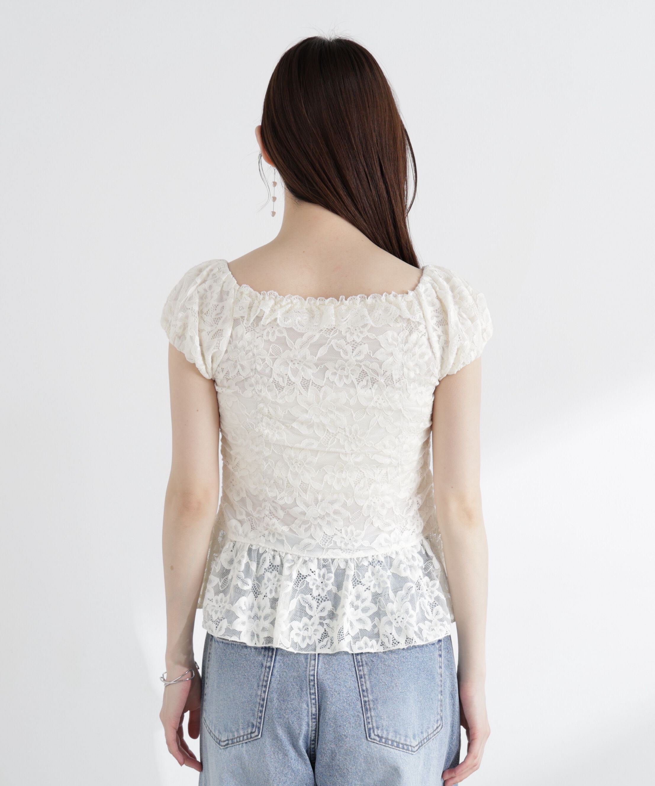 PROPORTION BODY DRESSING「〈a/mie〉レースフリルカットソー」|Tシャツ・カットソー|