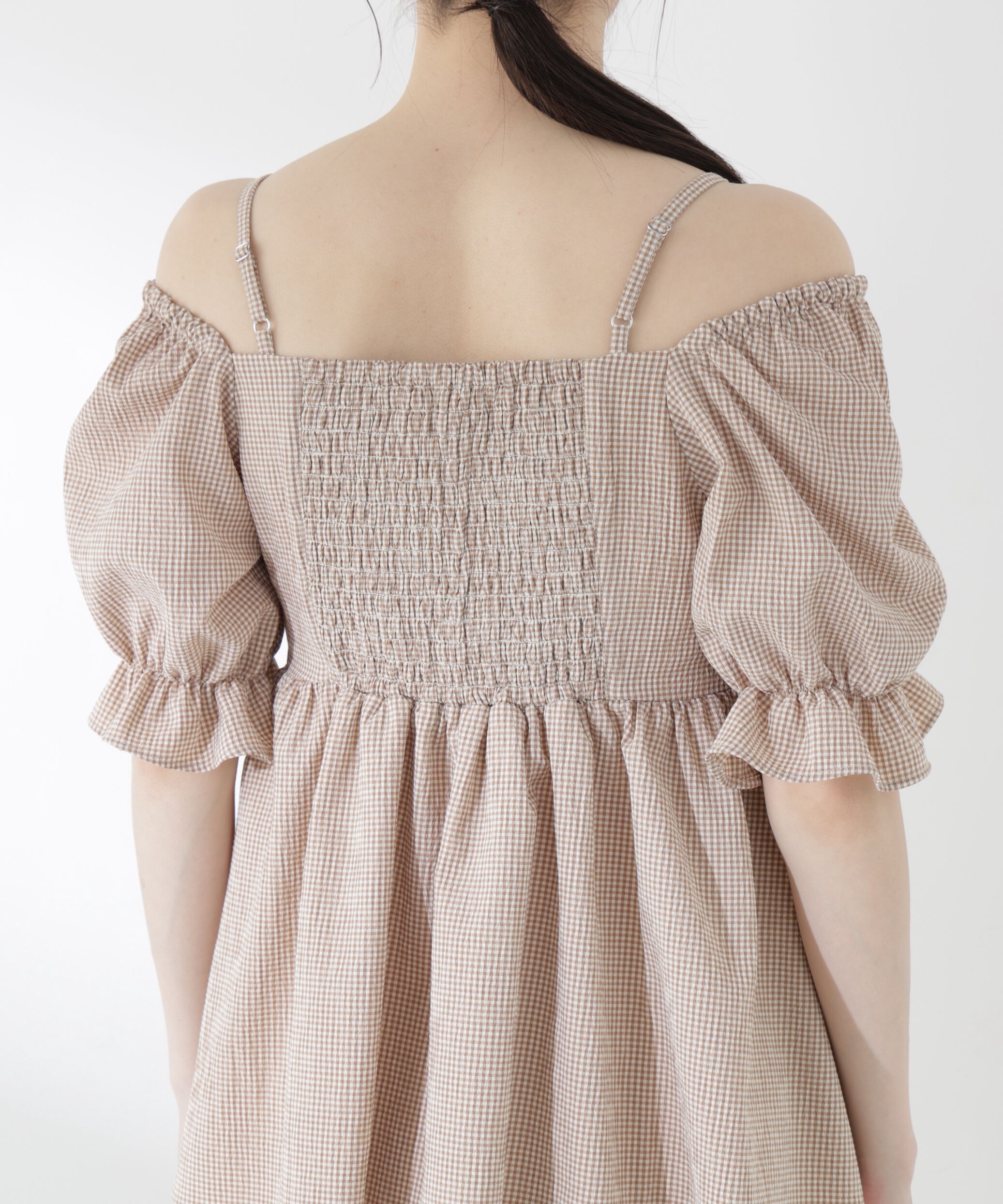 PROPORTION BODY DRESSING「〈a/mie〉ギンガム2wayブラウス」|シャツ・ブラウス|
