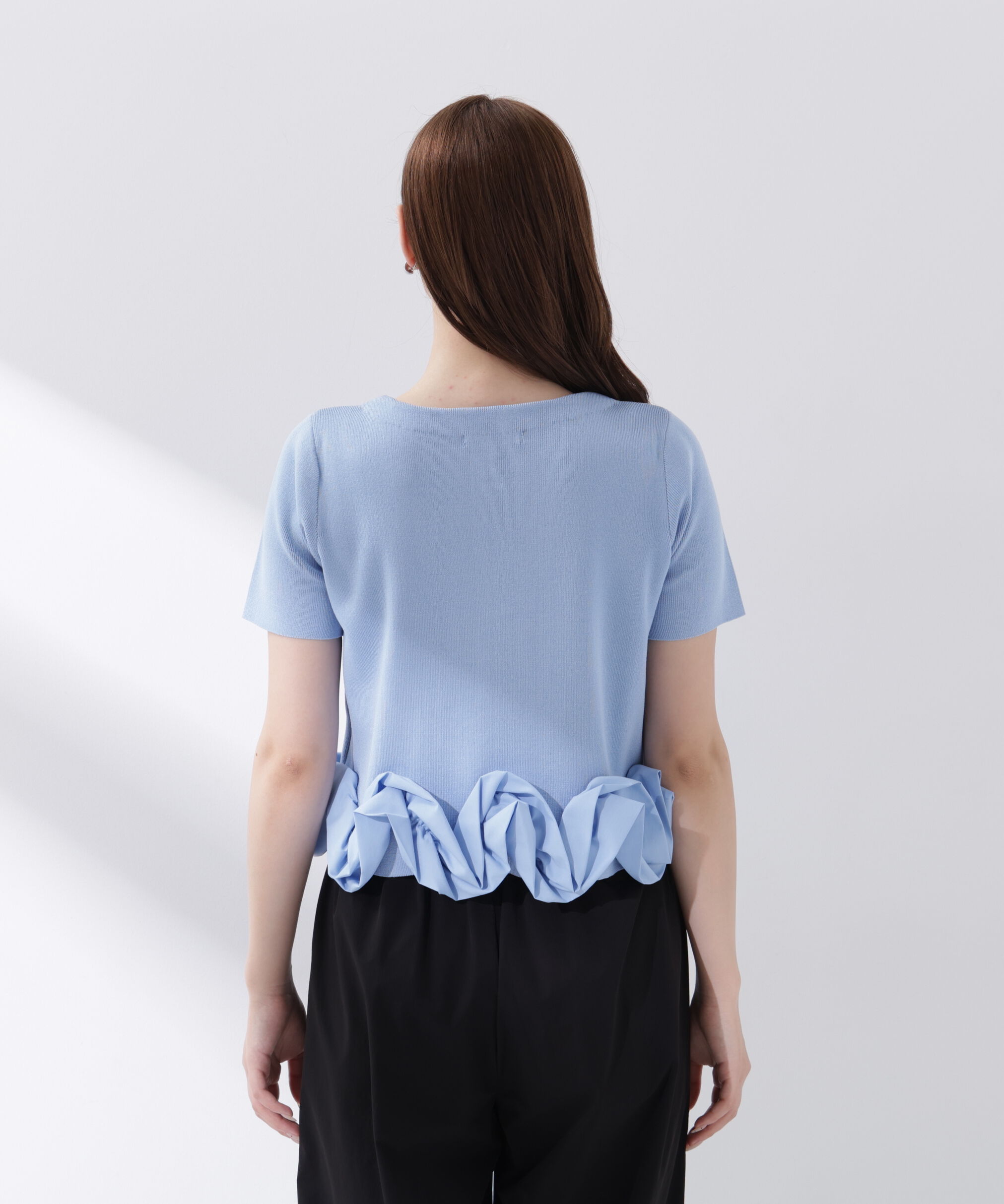 PROPORTION BODY DRESSING「＜中川紅葉さん着用＞〈a/mie〉半袖ホイップヘムカーディガン」|カーディガン|