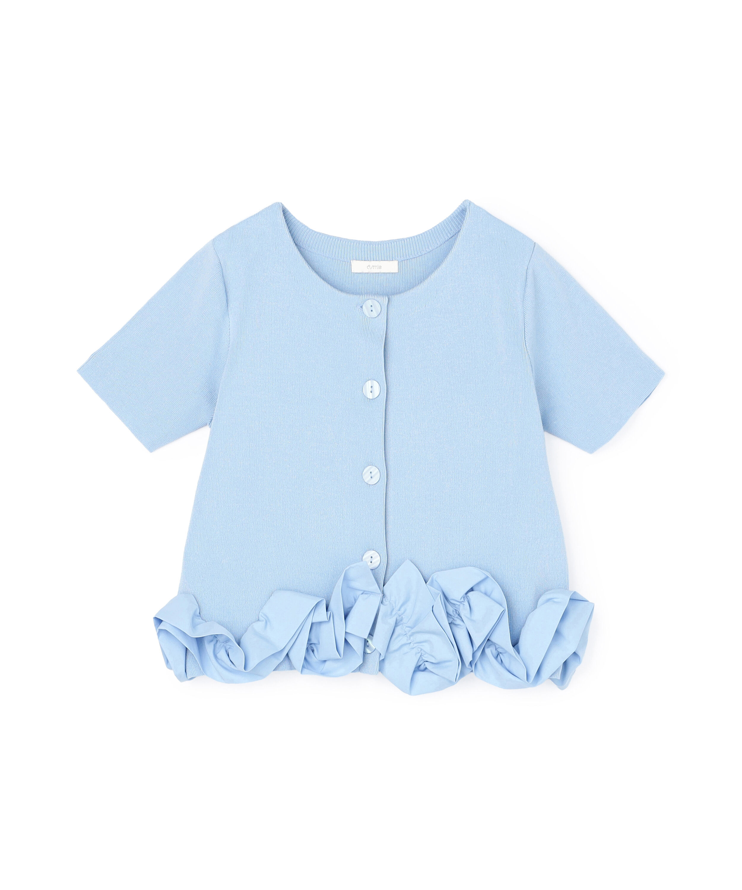 PROPORTION BODY DRESSING「＜中川紅葉さん着用＞〈a/mie〉半袖ホイップヘムカーディガン」|カーディガン|