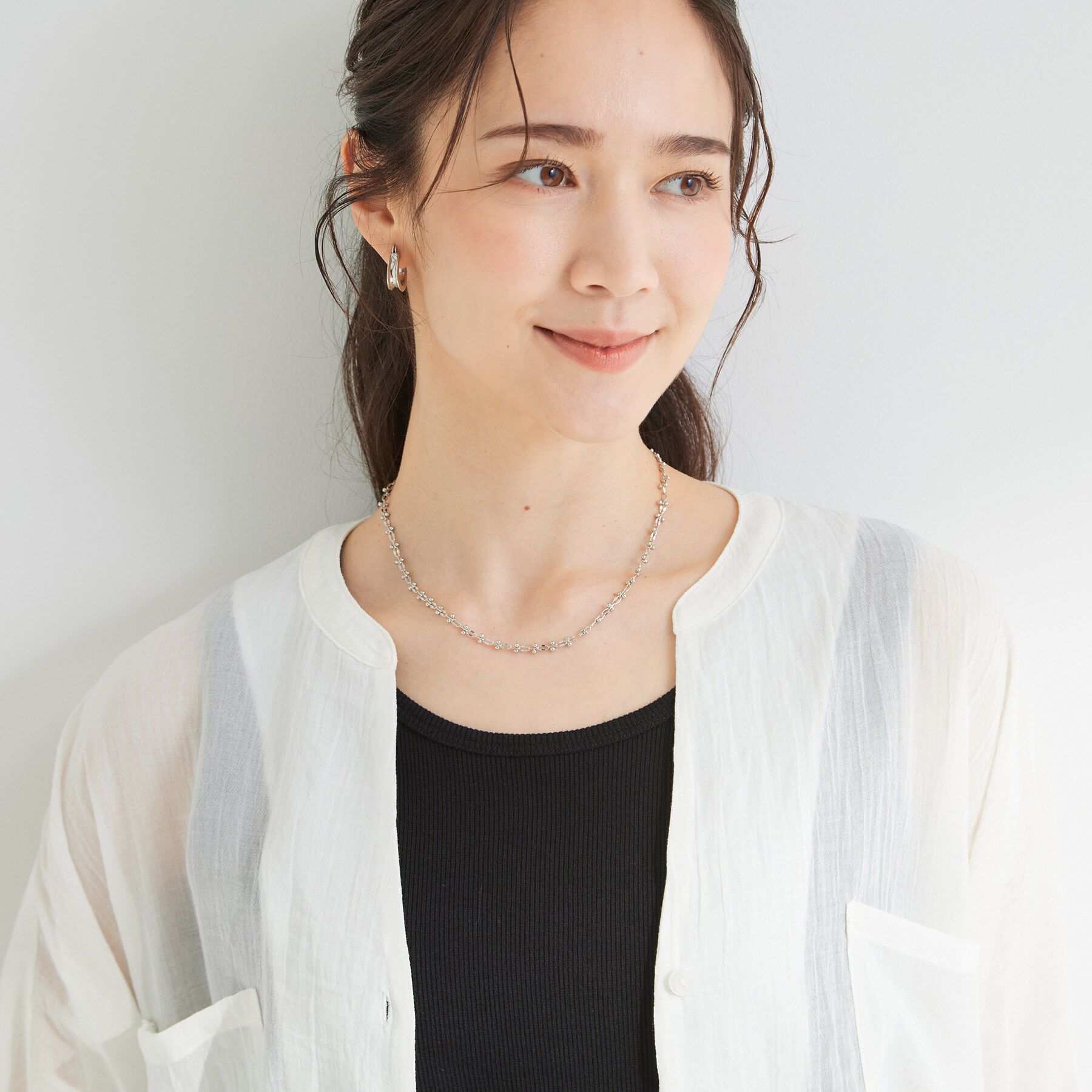 SHOO･LA･RUE「【2WAY】つぶチェーンネックレス」|ネックレス|