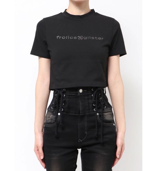 EMODA「ミニマルフィットストーントップ」|Tシャツ・カットソー|ブラック