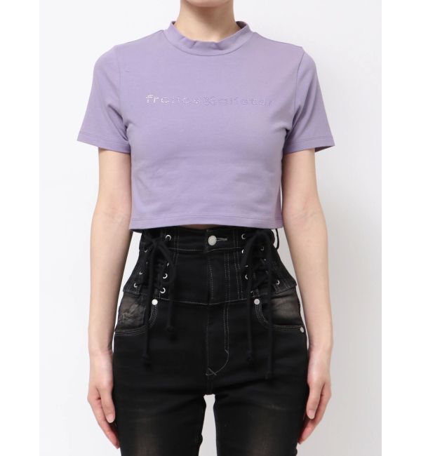 EMODA「ミニマルフィットストーントップ」|Tシャツ・カットソー|パープル