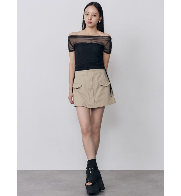 MURUA「フロントZIPドッキングスカートパンツ」|その他|