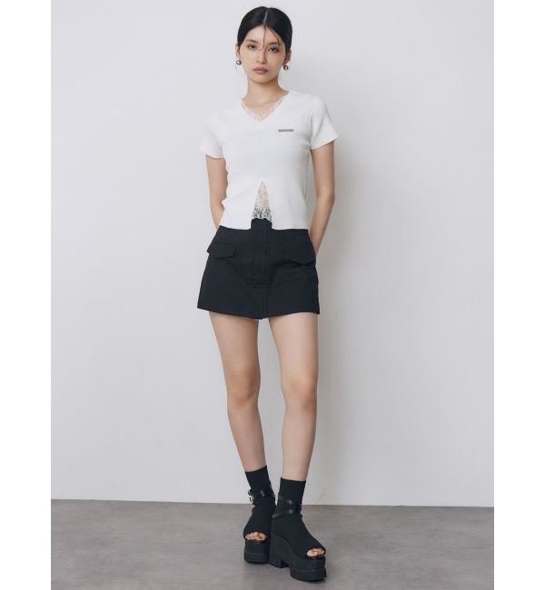 MURUA「フロントZIPドッキングスカートパンツ」|その他|