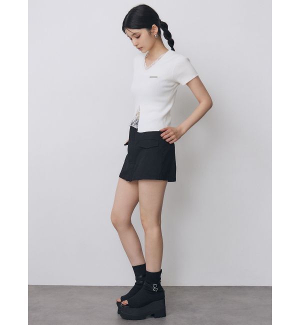 MURUA「フロントZIPドッキングスカートパンツ」|その他|