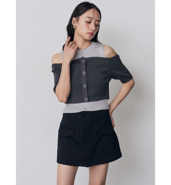 MURUA「フロントZIPドッキングスカートパンツ」|その他|