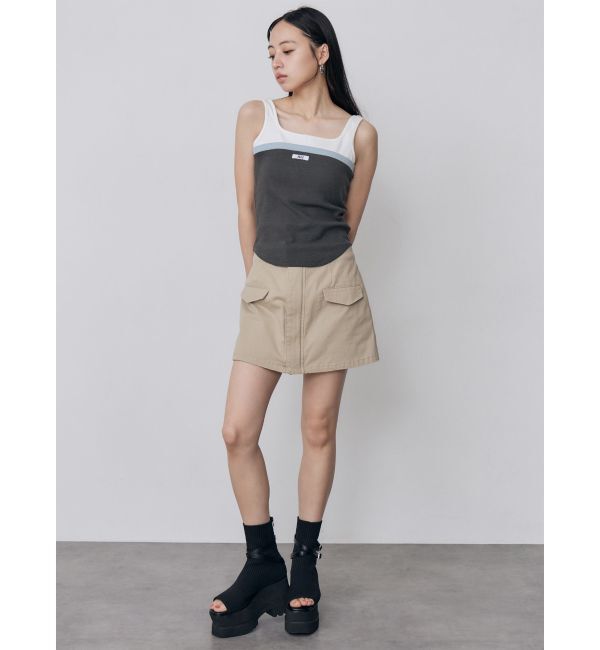 MURUA「フロントZIPドッキングスカートパンツ」|その他|