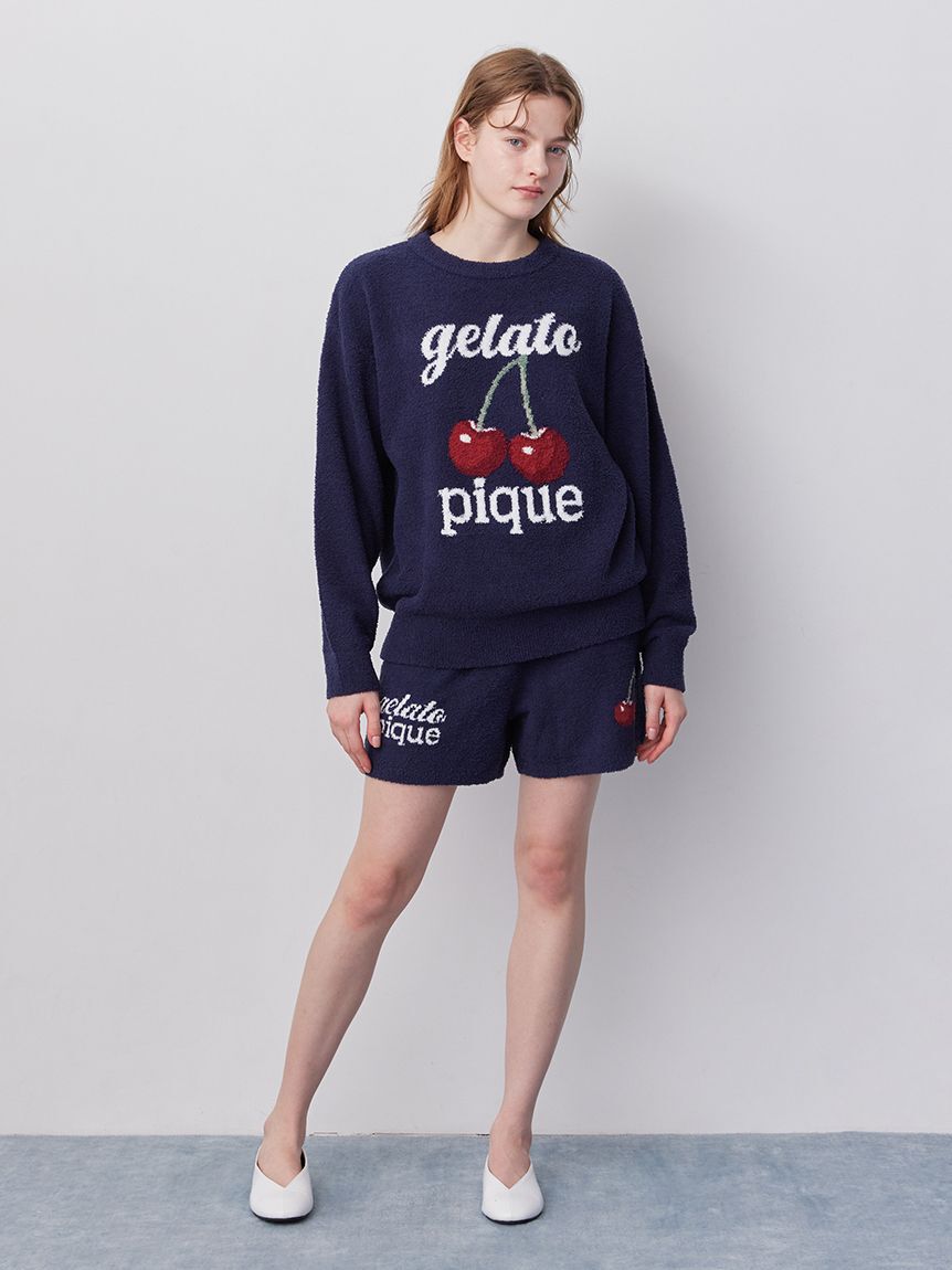 gelato pique「【ONLINE限定カラーあり】ベビモコチェリージャガードショートパンツ」|ルームウェア|