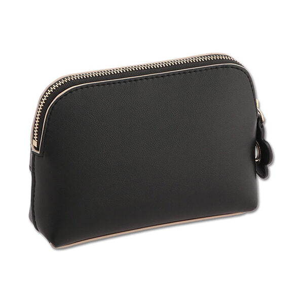  「マリークワント フリップサイドデイジー スクエアティッシュケース ブラック 本体 (H11&times;W15.5&times;D4cm)」|コスメ雑貨|