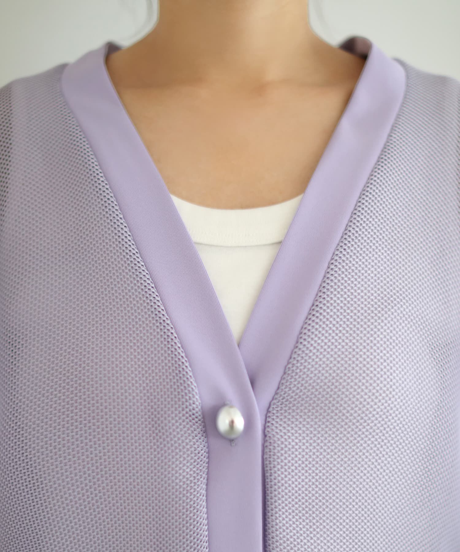 STYLE DELI「【selection】メタルボタンメッシュカーディガン」|カーディガン|