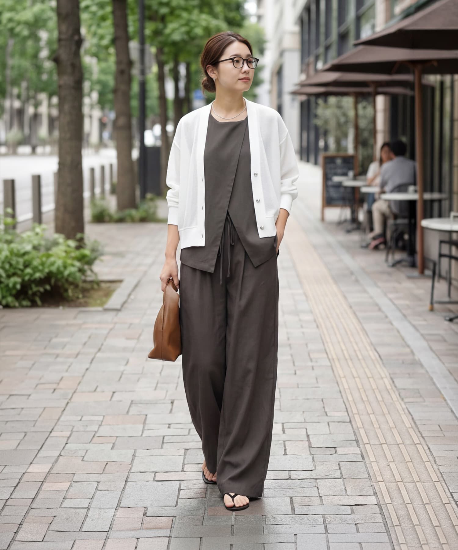 STYLE DELI「【selection】メタルボタンメッシュカーディガン」|カーディガン|