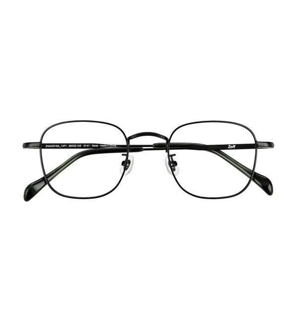  「Zoff｜四角 メガネ｜メタルフレーム 伊達・度付き｜FASHION AUTUMN レンズ交換券付」|メガネ|