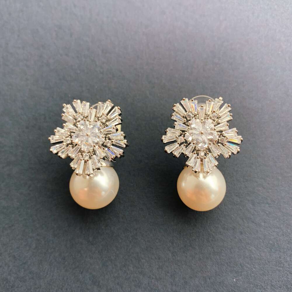 BACKYARD FAMILY「Just Married ピアス E-108 通販 スタッドピアス パール レディース」|ピアス|シルバー1
