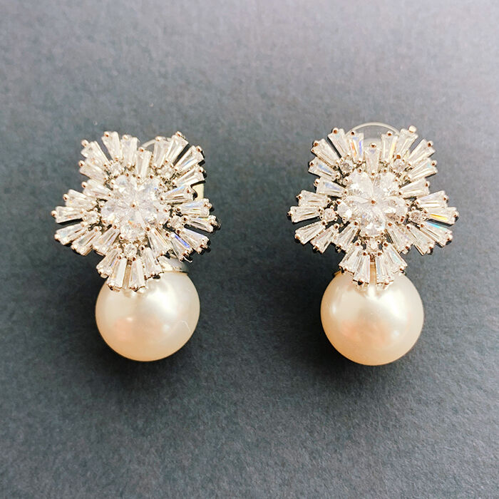 BACKYARD FAMILY「Just Married ピアス E-108 通販 スタッドピアス パール レディース」|ピアス|