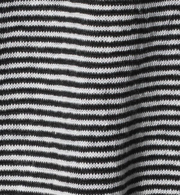UNITED ARROWS「＜SOVEREIGN＞リネン ボーダー ニットTシャツ」|Tシャツ・カットソー|