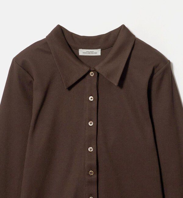UNITED ARROWS green label relaxing「ブライトリブ エリツキ カットソー カーディガン」|カーディガン|
