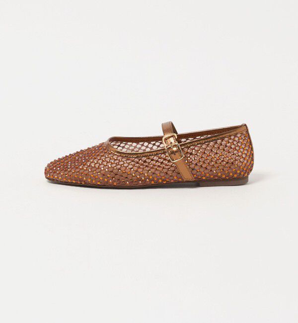 UNITED ARROWS green label relaxing「ビジューストラップ フラットシューズ」|ローファー|