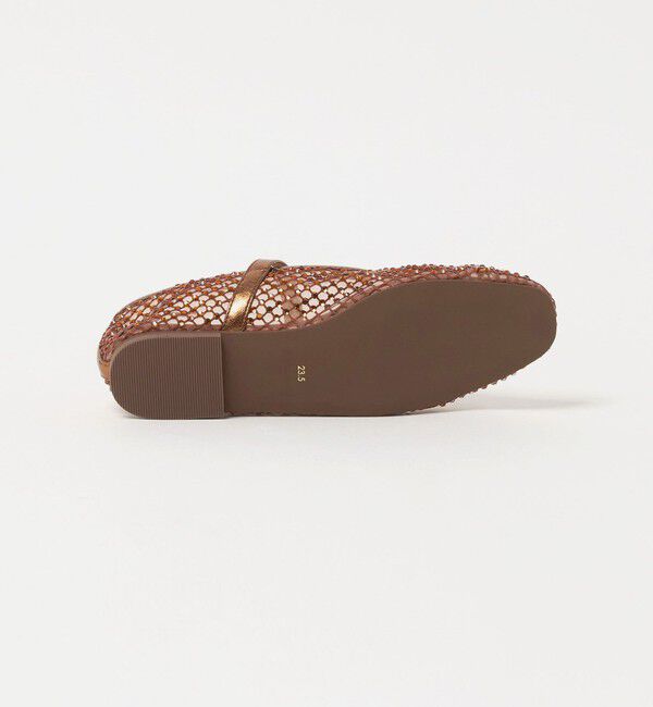 UNITED ARROWS green label relaxing「ビジューストラップ フラットシューズ」|ローファー|