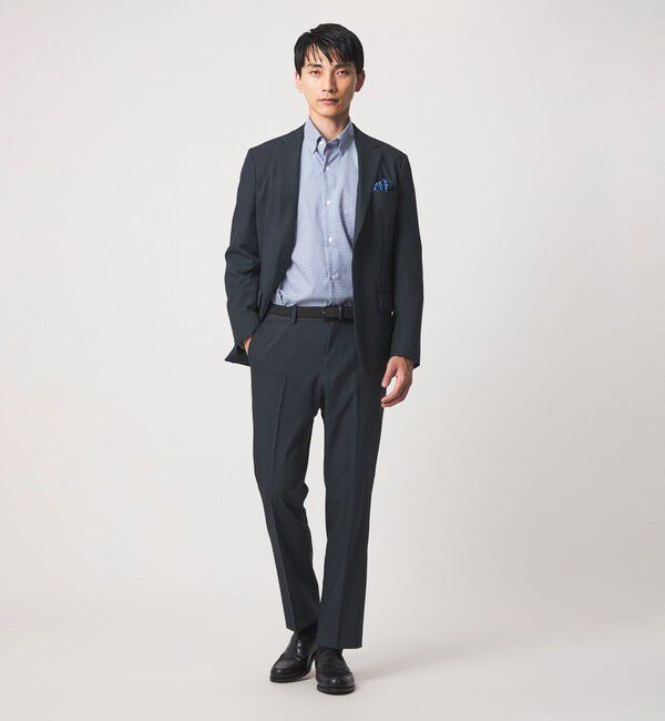 UNITED ARROWS green label relaxing「A+ ポリエステル シャークスキン スタンダード イージー NP セットアップ パンツ スラックス -ストレッチ-」|スラックス|