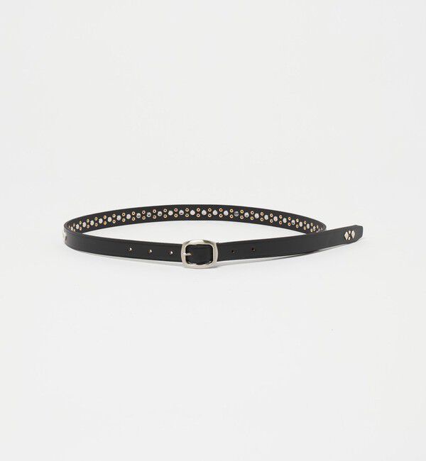 BEAUTY&YOUTH UNITED ARROWS「ナロー スタッズ ベルト 20mm」|ベルト|BLACK
