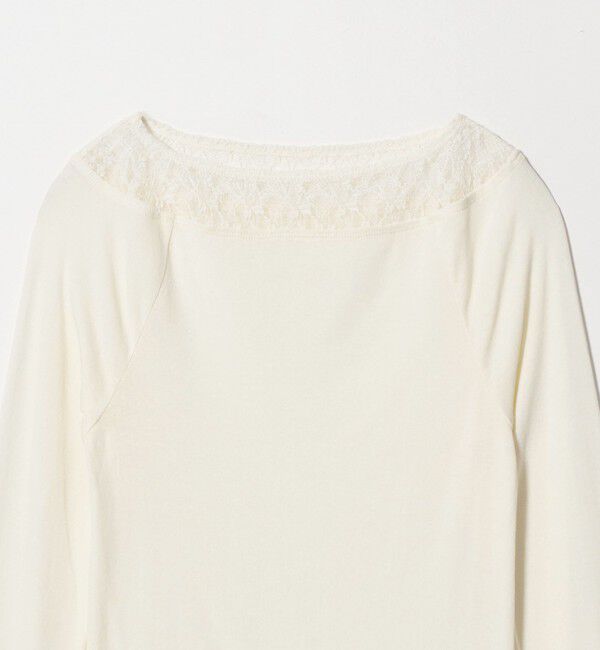 BEAUTY&YOUTH UNITED ARROWS「レースドッキング ロングスリーブ カットソー」|Tシャツ・カットソー|