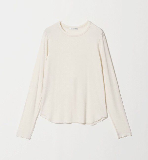 BEAUTY&YOUTH UNITED ARROWS「毛セルロースブレンド クルーネック カットソー」|Tシャツ・カットソー|OFF WHITE