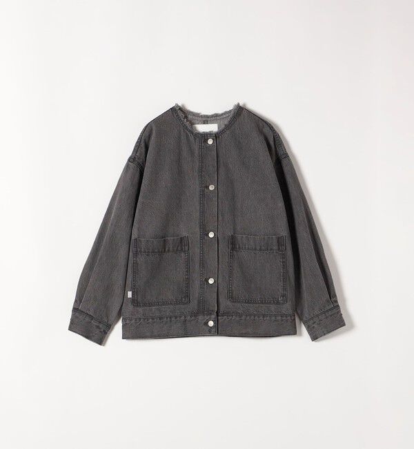 SHIPS any「《一部追加予約》ノーカラー デニム ブルゾン［SHIPS any DENIM］」|デニムジャケット|