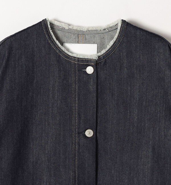 SHIPS any「《一部追加予約》ノーカラー デニム ブルゾン［SHIPS any DENIM］」|デニムジャケット|
