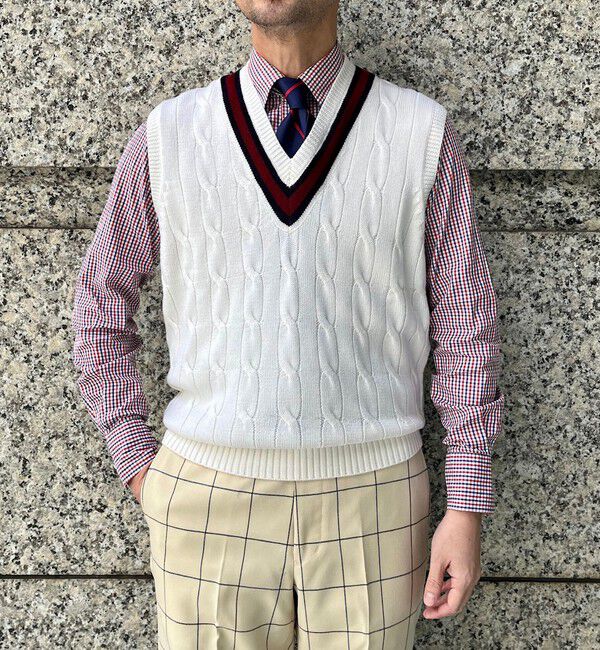 SHIPS EXCLUSIVE】Southwick: Alan Paine Wool Cricket Vest（SHIPS