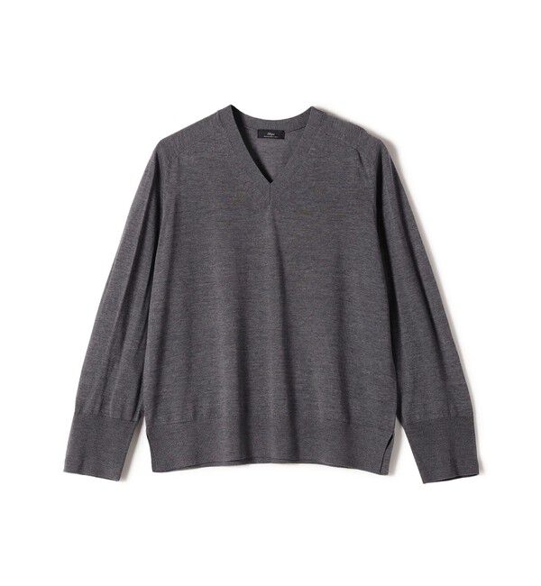 SHIPS Primary Navy Label:18G ZEGNA Vネック ニット（SHIPS for women