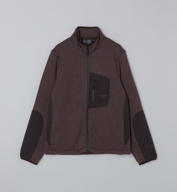 SHIPS「PURPLE MOUNTAIN OBSERVATORY: SOLO FLECK FLEECE」|カーディガン|ワイン