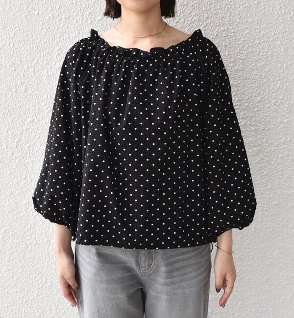 SHIPS Colors 「SHIPS Colors:〈洗濯機可能〉サッカー ドット 2WAY ブラウス◇」|シャツ・ブラウス|