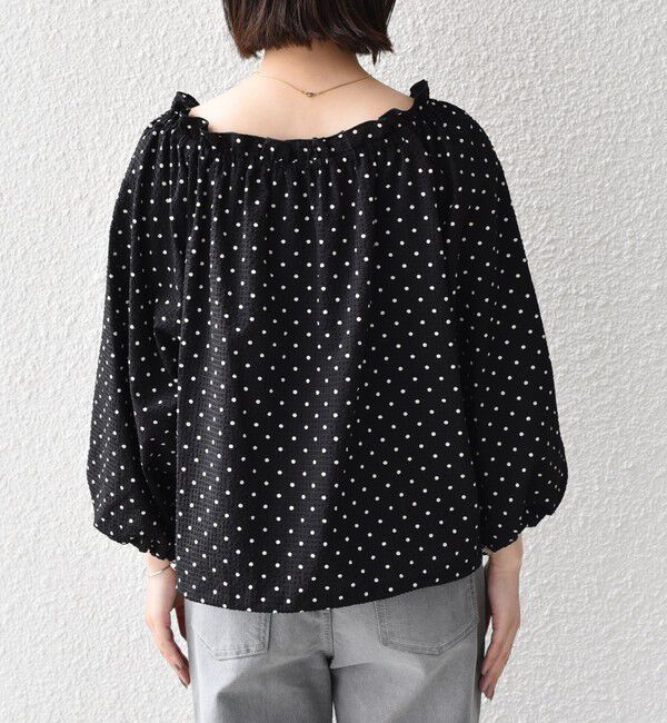 SHIPS Colors 「SHIPS Colors:〈洗濯機可能〉サッカー ドット 2WAY ブラウス◇」|シャツ・ブラウス|