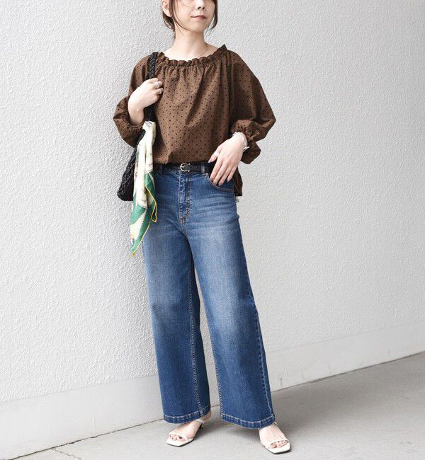 SHIPS Colors 「SHIPS Colors:〈洗濯機可能〉サッカー ドット 2WAY ブラウス◇」|シャツ・ブラウス|