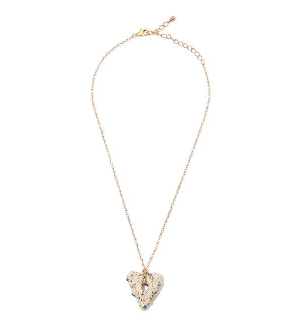 TOMORROWLAND GOODS「LEVENS JEWELS ハートペンダント」|ネックレス|14 グレー系