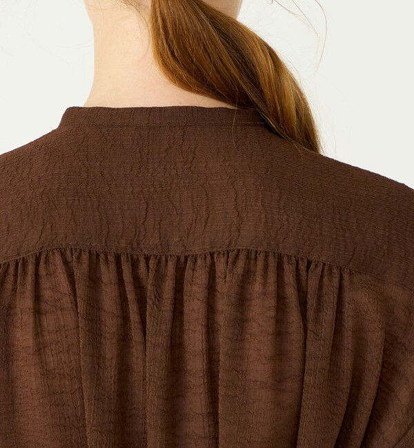Ballsey「ドライクレープ ミドルシャツブラウス」|シャツ・ブラウス|