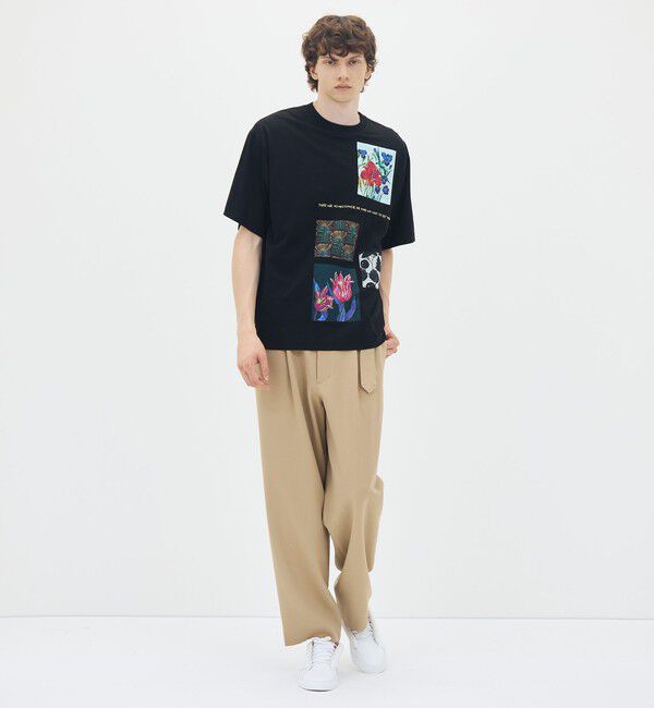 CABaN「スビンコットン TULIP BLOOMTシャツ」|Tシャツ・カットソー|