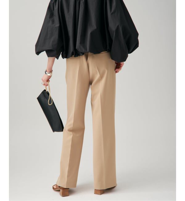 VERMEIL par iena「《追加2》ダブルクロスストレッチパンツ」|スラックス|