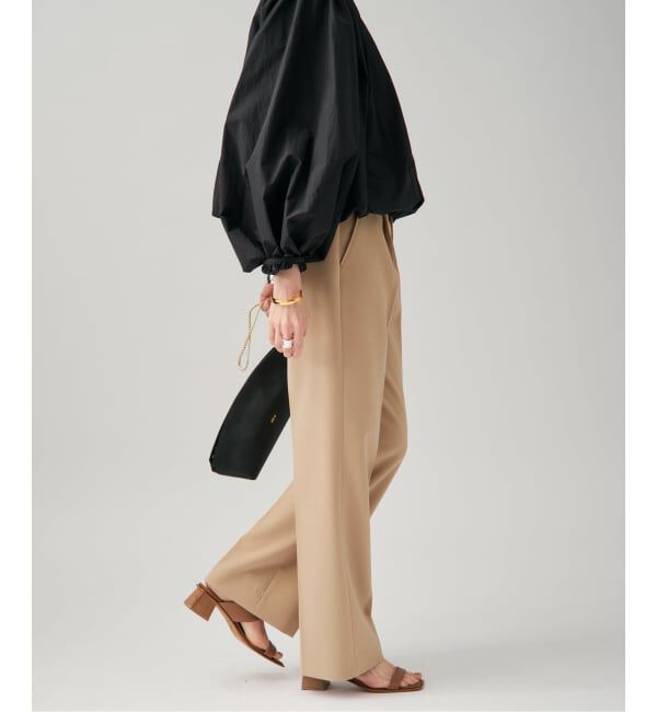 VERMEIL par iena「《追加2》ダブルクロスストレッチパンツ」|スラックス|