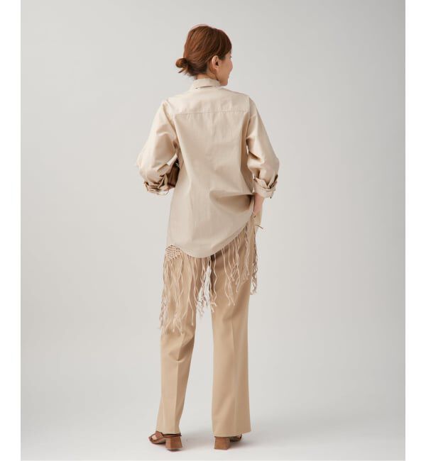 VERMEIL par iena「《追加2》ダブルクロスストレッチパンツ」|スラックス|