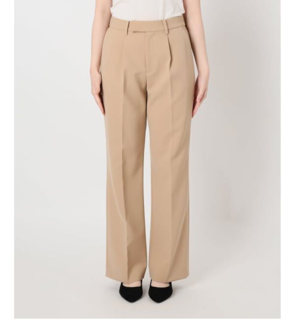 VERMEIL par iena「《追加2》ダブルクロスストレッチパンツ」|スラックス|