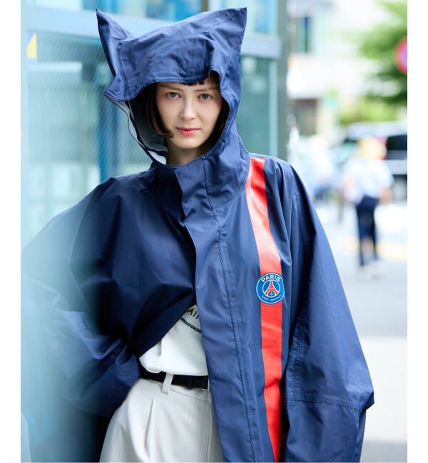 Paris Saint-Germain「PSG x ATOM RAIN PONCHO」|ポンチョ・ケープ|ネイビー