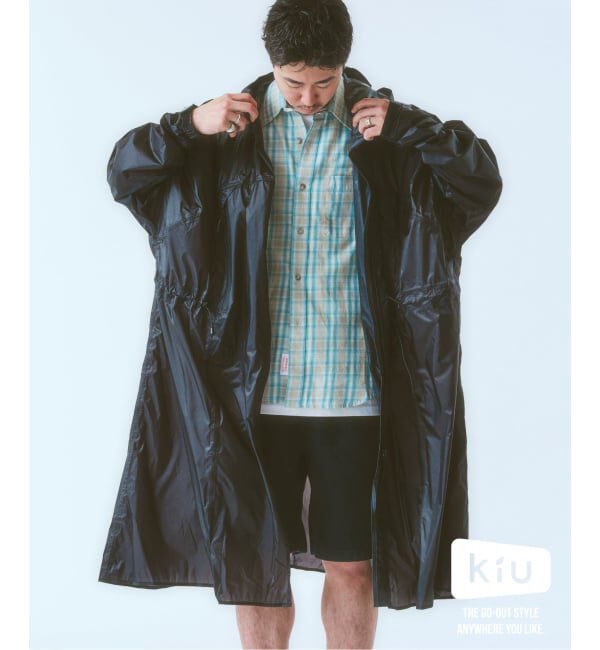 417 EDIFICE「KiU / キウ AIR-LIGHT RAIN PONCHO」|ポンチョ・ケープ|ブラック