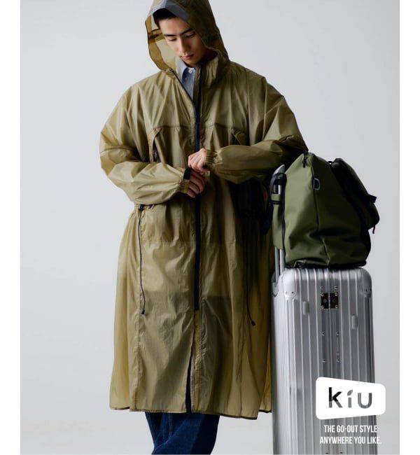 417 EDIFICE「KiU / キウ AIR-LIGHT RAIN PONCHO」|ポンチョ・ケープ|ベージュ