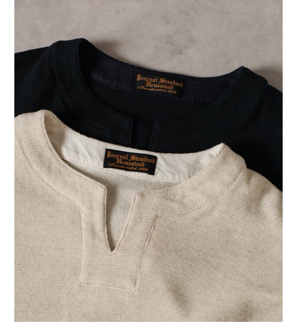 J.S.Homestead「J.S.Homestead / スキッパー ロング スリーブ tシャツ」|Tシャツ・カットソー|