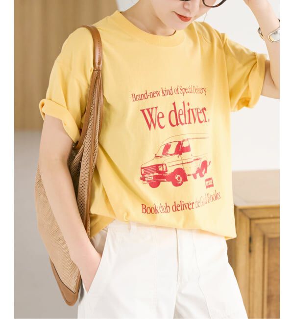 Spick and Span「《別注》BOOK CLUB/ブッククラブ We Deliver Tshirt」|Tシャツ・カットソー|イエロー