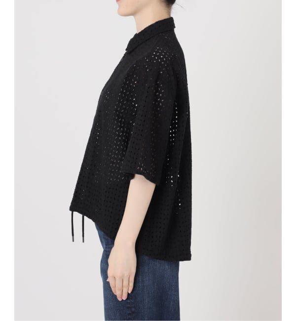 Spick and Span「《セットアップ可》カットワークエンブロイダリーハーフスリーブシャツ」|シャツ・ブラウス|