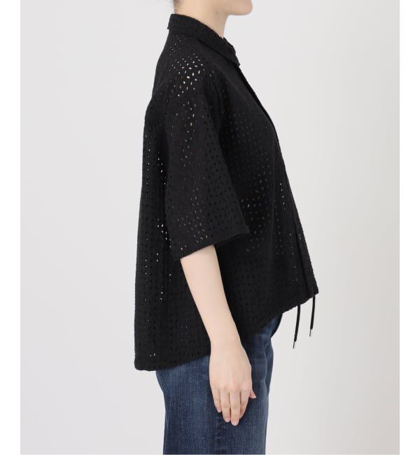 Spick and Span「《セットアップ可》カットワークエンブロイダリーハーフスリーブシャツ」|シャツ・ブラウス|