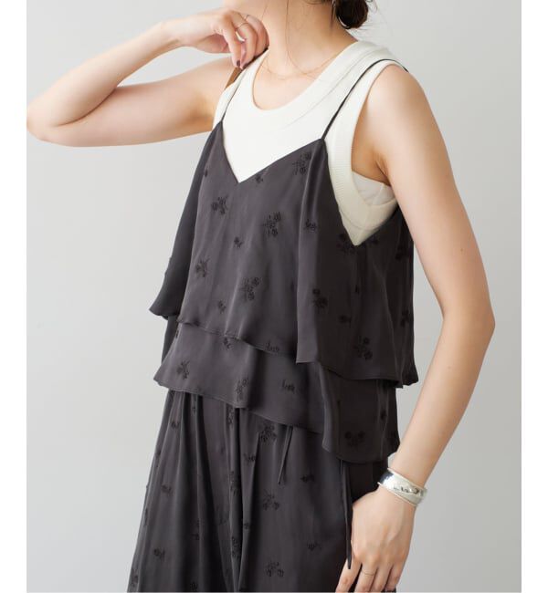 Spick and Span「《追加》TICCA / ティッカ フラワー2wayビスチェ」|キャミソール|